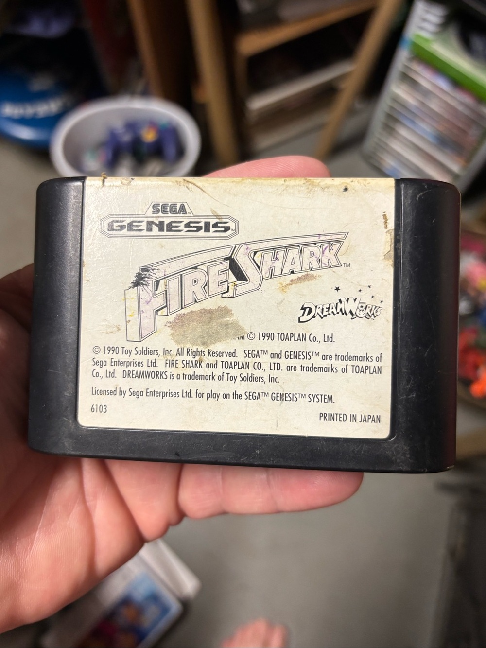 FireShark video game for Sega Genesis.